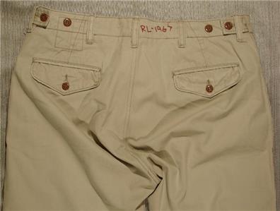 Ralph Lauren POLO 1967 Officers Light Trousers 33x32 (28