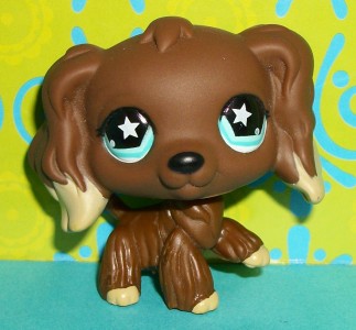 Littlest Pet Shop~#960 CHOCOLATE COCKER SPANIEL PUPPY DOG ...