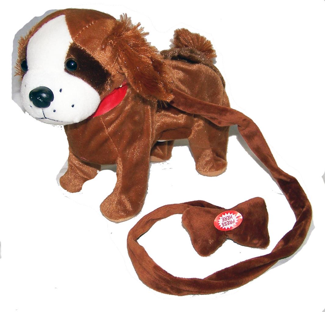 walking dog toy with control lead