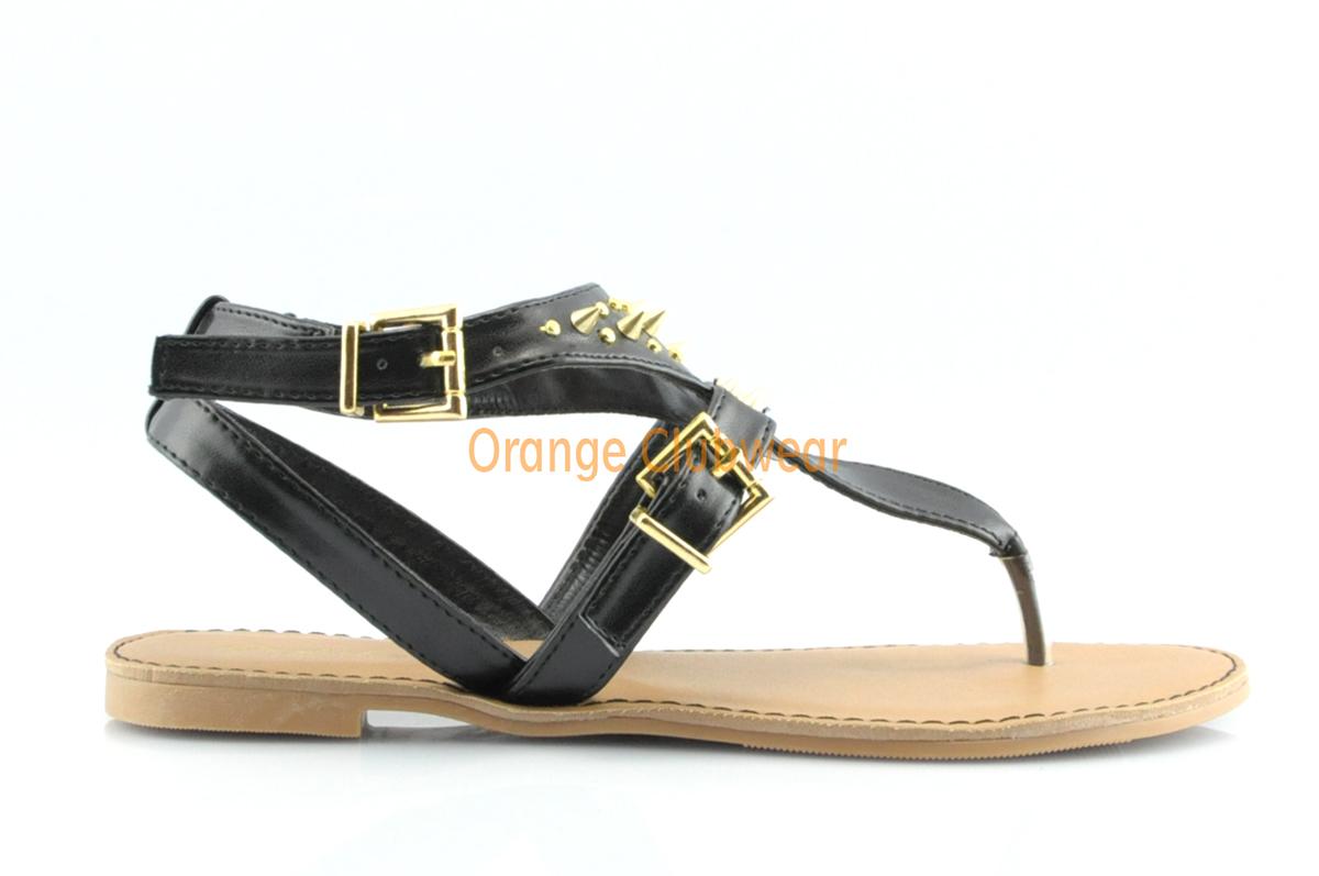 Black Sandals: Black Sandals Gold Buckle