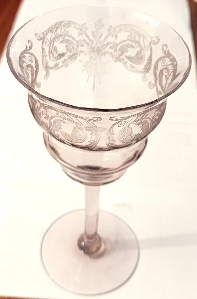 Scarce BALDA Lavender Water Goblet(s) Central Glass Works Your Choice - Picture 7 of 8