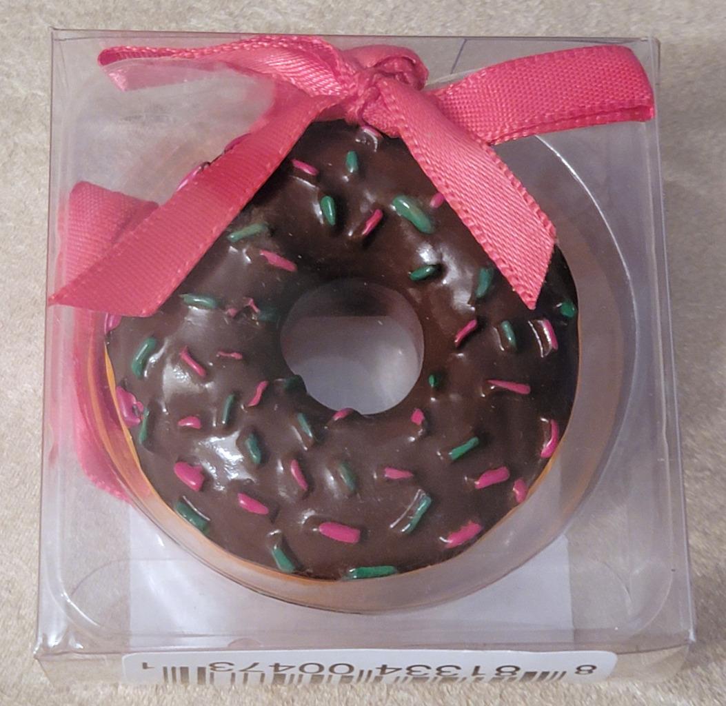 ELECCIÓN Dunkin Donuts Ornamento-Mini o Reg Donut Chocolate Glasting Sprinkles - Imagen 5 de 6