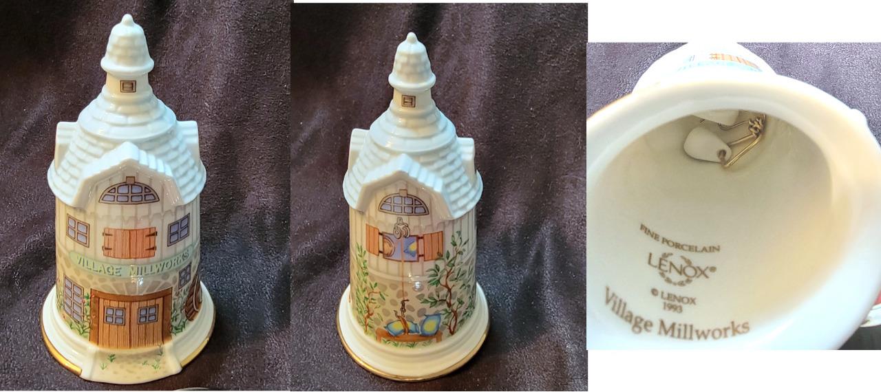 RARE LENOX VILLAGE BELL(s) Hall Farms Parrish School PO Cottage Depot Mill Store - Picture 14 of 18