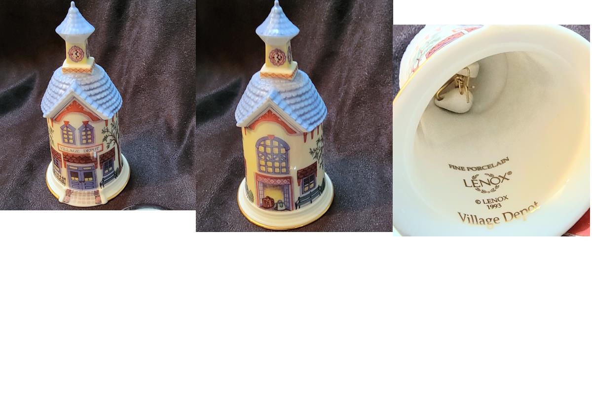 RARE LENOX VILLAGE BELL(s) Hall Farms Parrish School PO Cottage Depot Mill Store - Picture 18 of 18