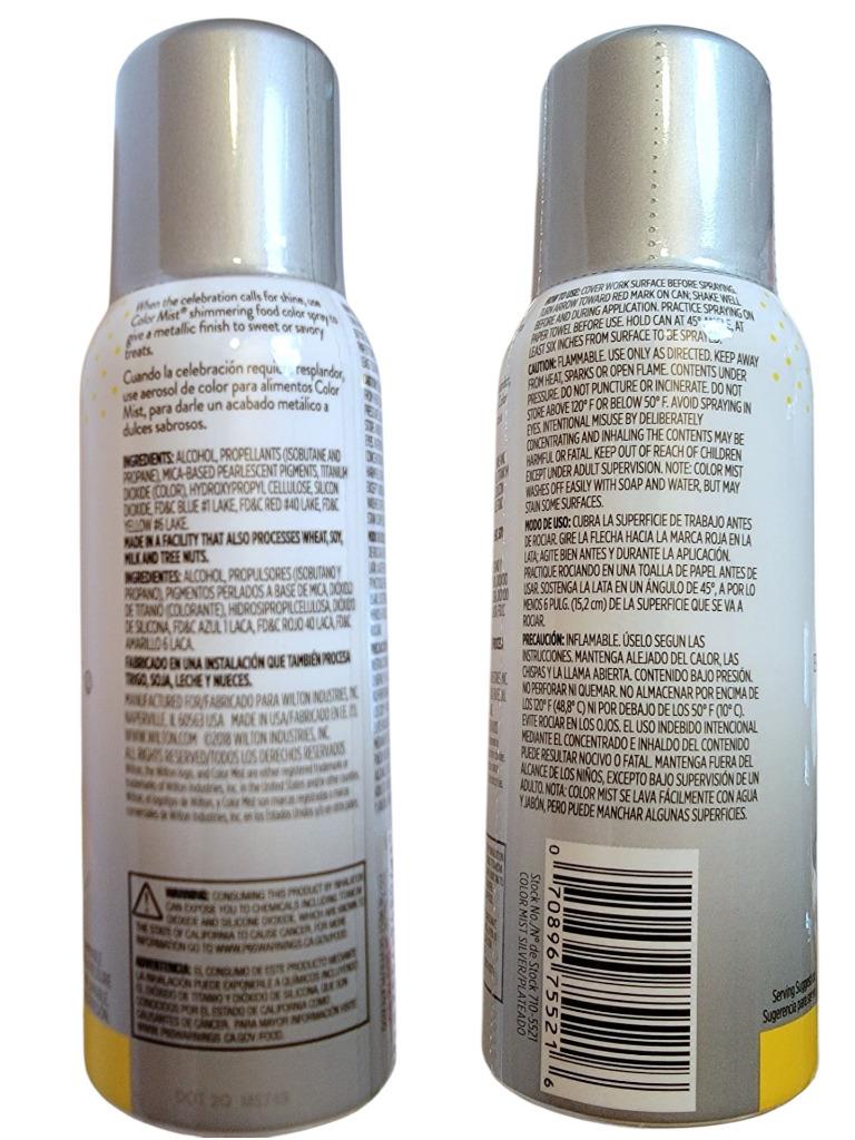 NEW Wilton Color Mist Food Spray Choice: Violet Green Pink Red Black Silver Gold - Picture 14 of 15