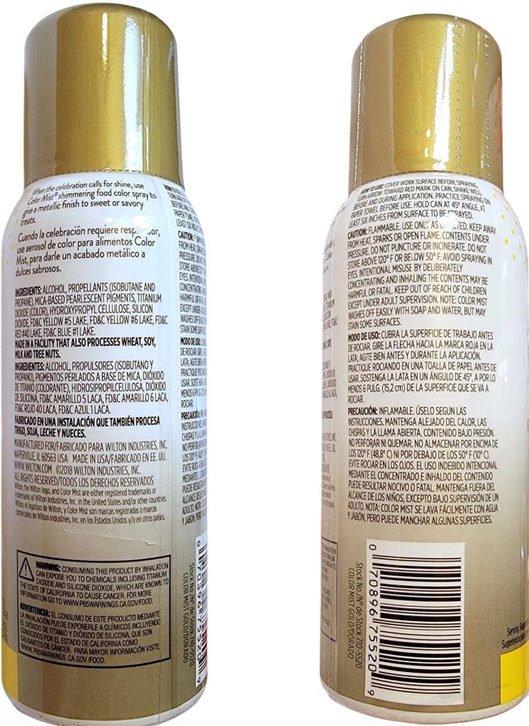 NEW Wilton Color Mist Food Spray Choice: Violet Green Pink Red Black Silver Gold - Picture 15 of 15