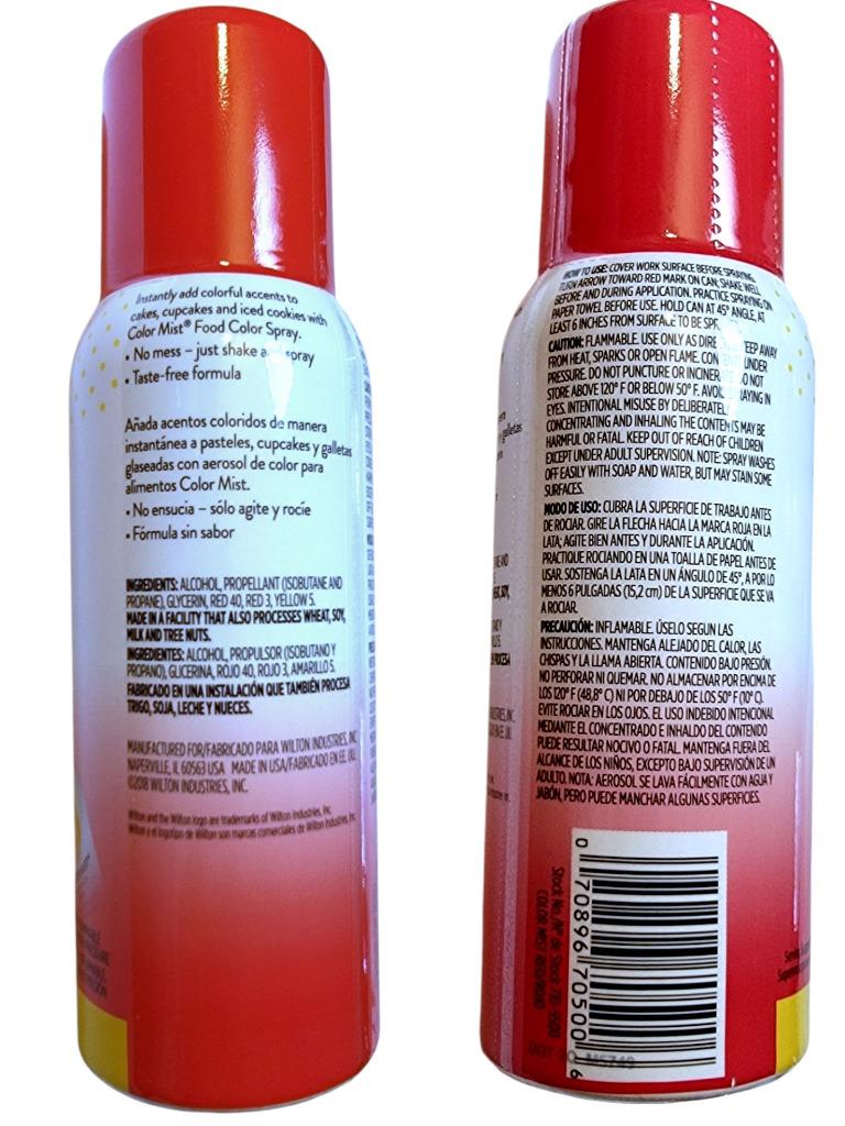 NEW Wilton Color Mist Food Spray Choice: Violet Green Pink Red Black Silver Gold - Picture 12 of 15