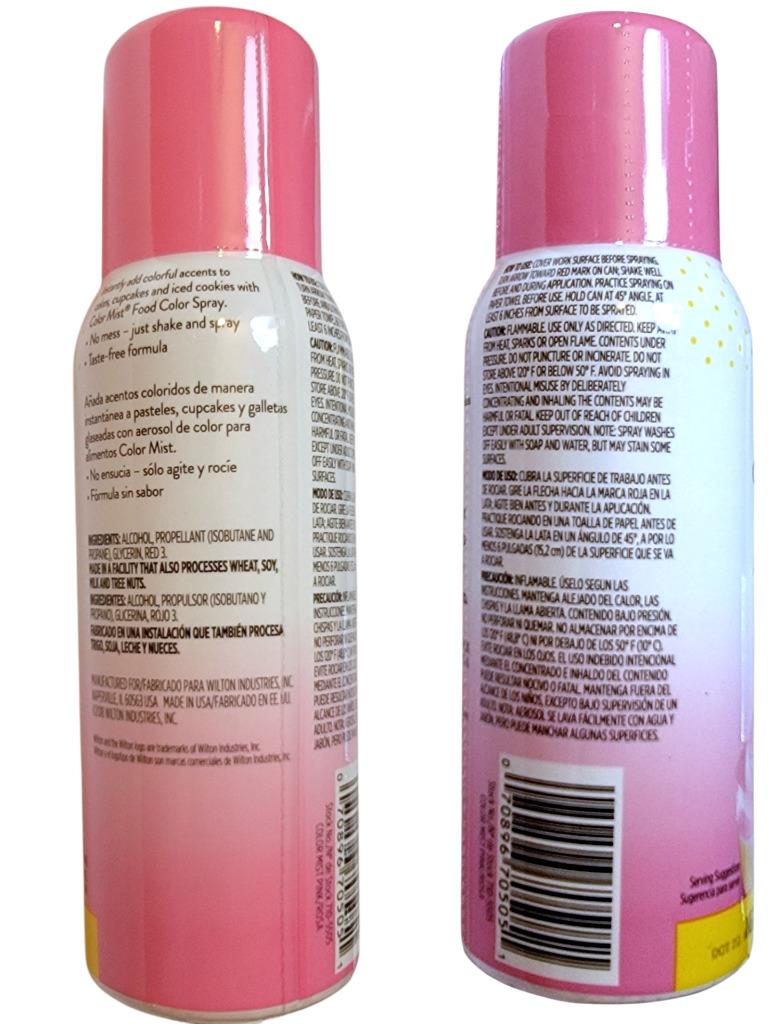 NEW Wilton Color Mist Food Spray Choice: Violet Green Pink Red Black Silver Gold - Picture 11 of 15