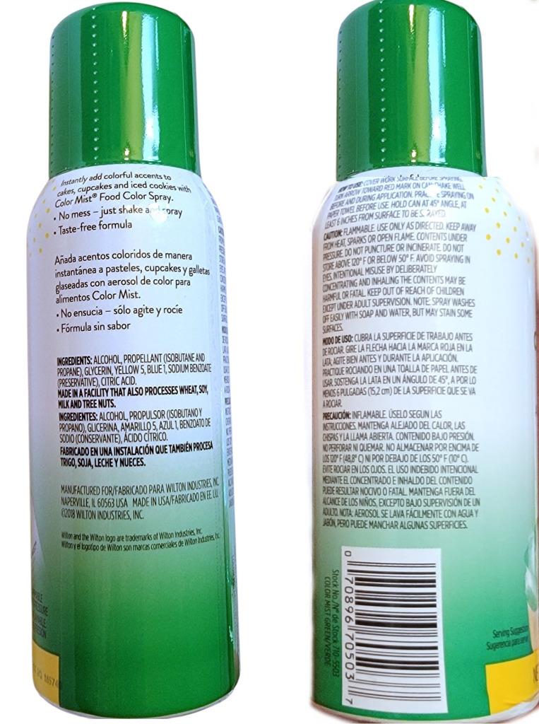 NEW Wilton Color Mist Food Spray Choice: Violet Green Pink Red Black Silver Gold - Picture 10 of 15