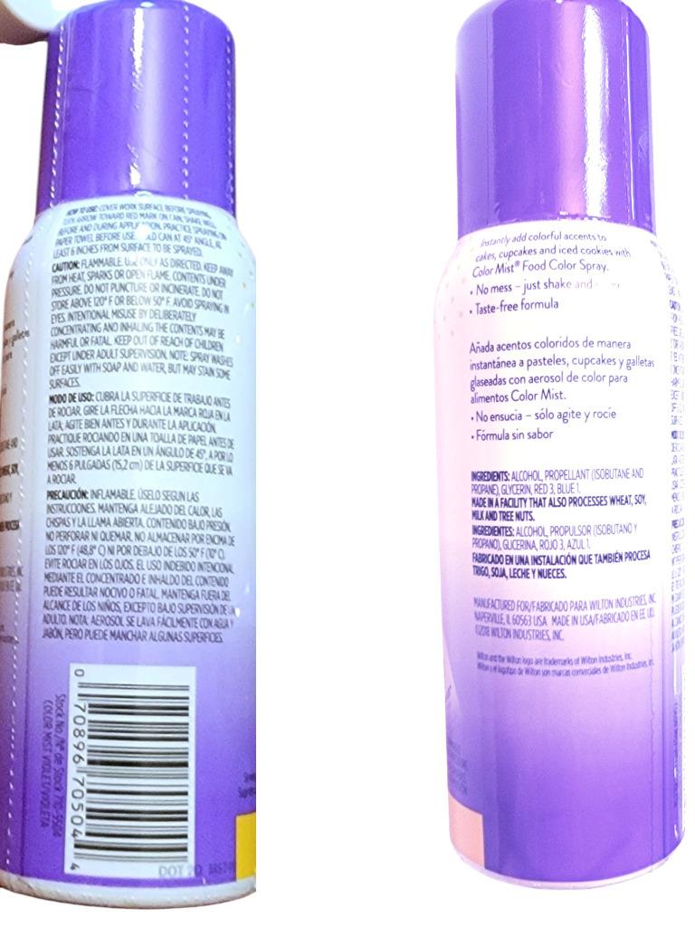 NEW Wilton Color Mist Food Spray Choice: Violet Green Pink Red Black Silver Gold - Picture 9 of 15