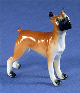 Boxer Dog Figure in a Brown & White Colour | eBay
