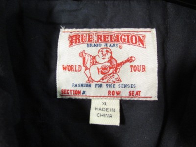 True Religion Womens Motorcycle Style Jacket, sz.XL, Distressed Look ...