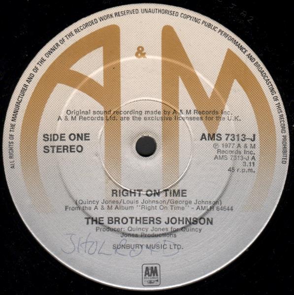Brothers Johnson Right on time (Vinyl Records, LP, CD) on CDandLP