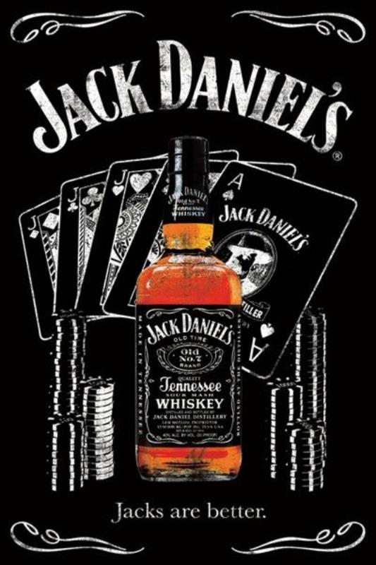 Jack daniels poker de Maxi Poster (61cm X 91.5cm), Poster / Affiche