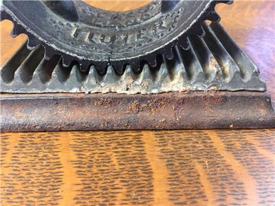 Antique Pat'd 1866 Cast Iron Geneva Illinois Hand Fluter