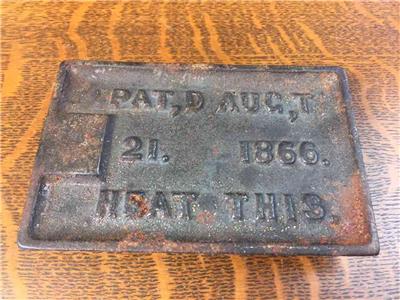 Antique Pat'd 1866 Cast Iron Geneva Illinois Hand Fluter