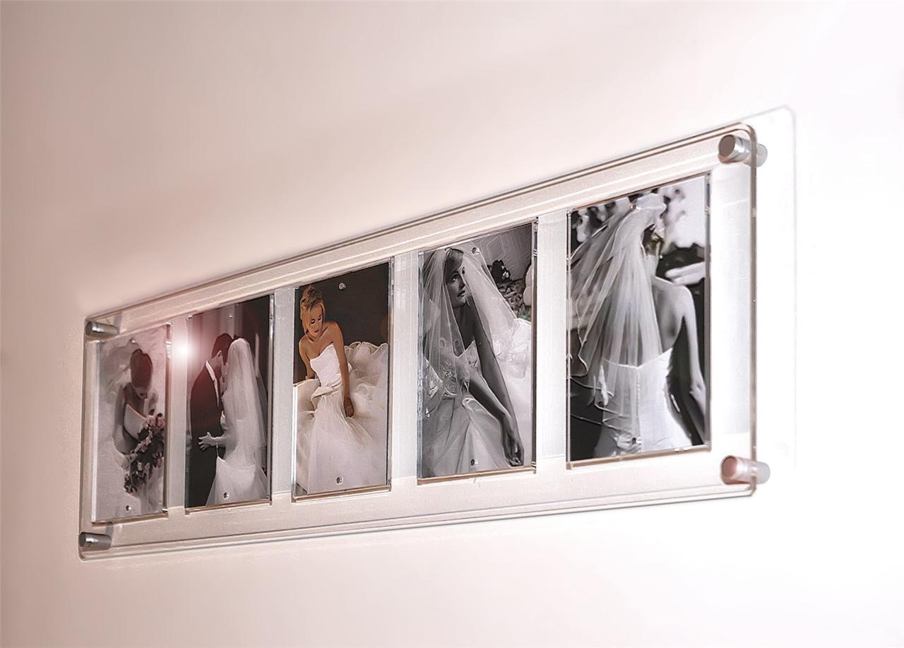 5x 7x5 Multi Picture Photo Frame Magnetic 5 X 7 Floating Cheshire Image Hosting At Auctiva Com