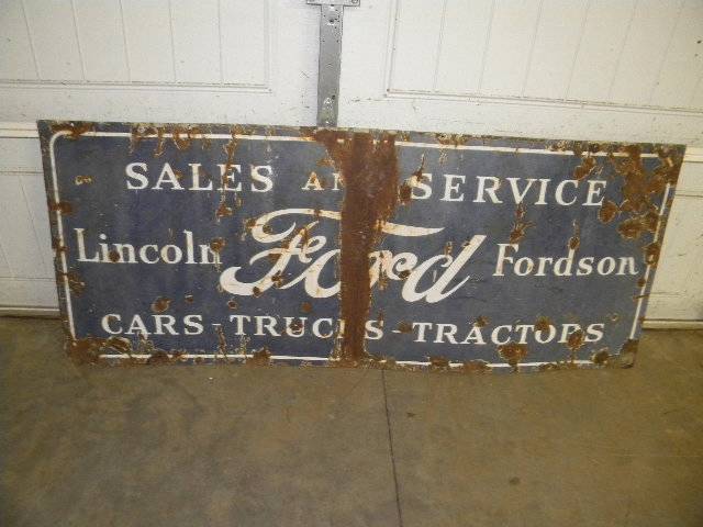 Ford tractor dealer sign #3