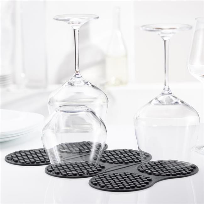 Trudeau Silicone Wine Glass Drying Mat Grey 63562629973 eBay