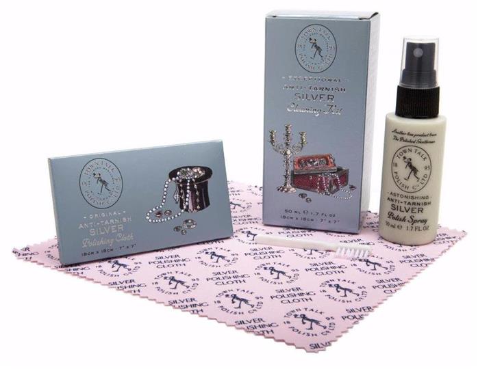 Town Talk Exceptional 3pc Anti Tarnish Silver Cleaning Polishing