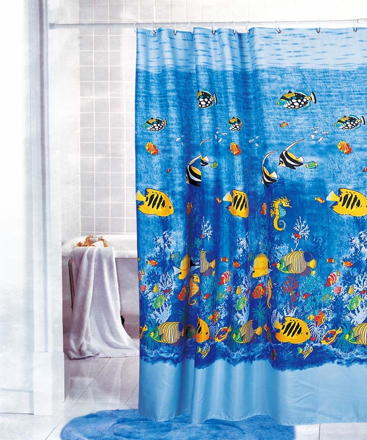 Tropical Fish Fabric Shower Curtain Y2708 eBay