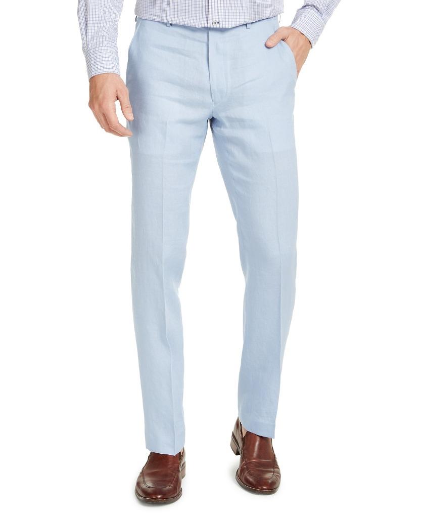 Ralph Lauren Men's UltraFlex Classic-Fit Edgewood Linen Pants Light ...