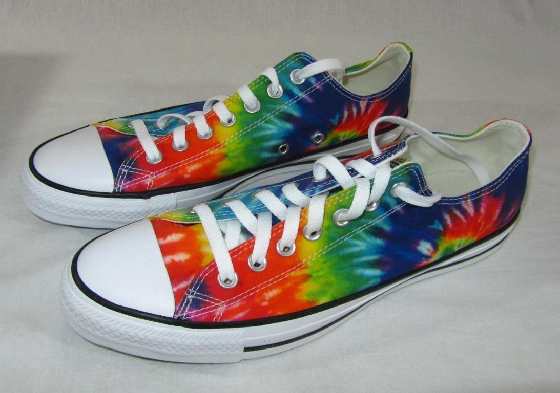 Converse Men's Chuck Taylor All Star Tie Dye Low Top shoes size 9.5 nib