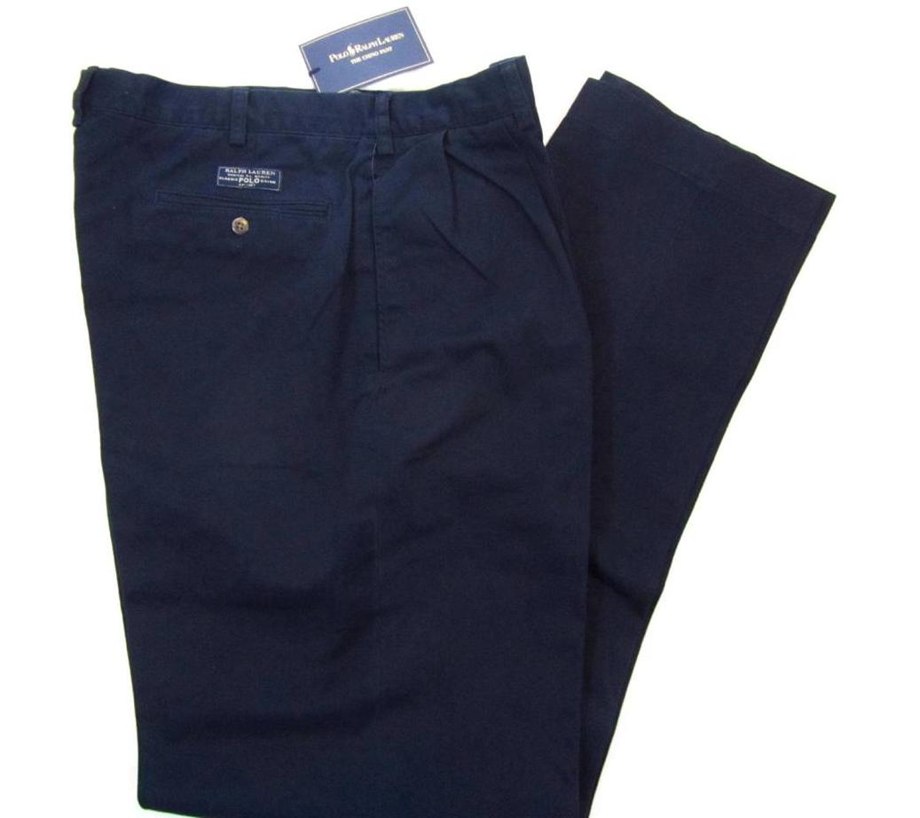 Mens new Polo Ralph Lauren Chino Pants tall 36Tx36 The Andrew Pant blue ...