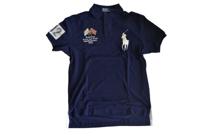 Polo Ralph Lauren Custom Fit Argentina Country Big Pony Polo Shirt Blue - M