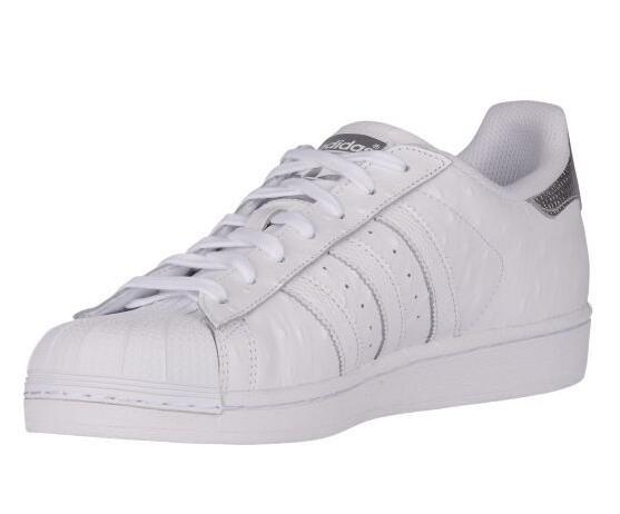 superstar white metallic silver