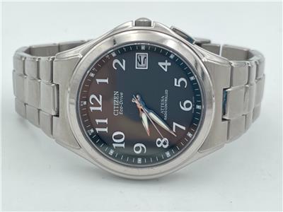 CITIZEN シチズン ATTESA eco drive ATTESA Blue Dial Super Titanium with DLC Coating Bracelet