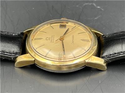 【アンティーク】OMEGA Seamaster Gold 1971 Omega Seamaster De Ville Solid Gold Senior NYLIC w/ Box