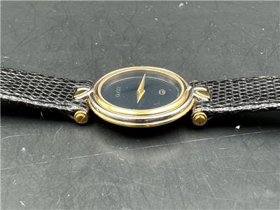 T*h様 GUCCI グッチ　腕時計 4500M Vintage [Near MINT] Gucci 4500M Black Dial Gold 2 Tone Men's