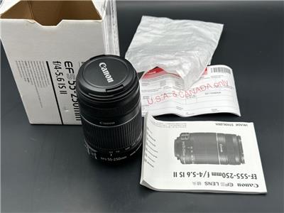 Canon EF-S 55-250mm f4.5-6 IS II American Version Zoom Lens. | eBay