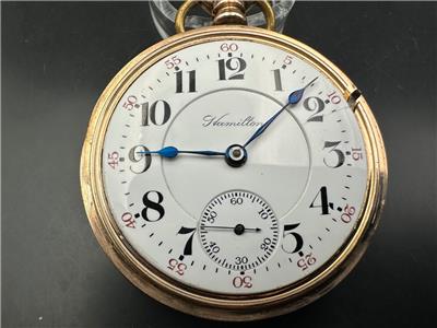 Antique 1906 Hamilton Grade 940 Railroad Pocket Watch. Serviced
