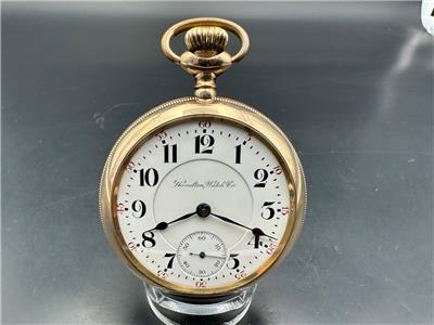 Antique 1905 Hamilton Grade 940 Railroad Pocket Watch. Serviced