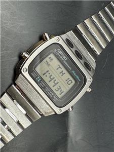 Watch Nostalgia - Seiko A547-5020 Silver WaveChrono Alarm