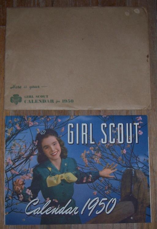 Girl Scouts Of The U S A - Girl Scout 1950 Calendar