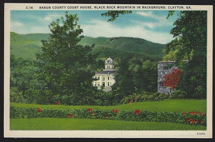 RABUN COUNTY COURT HOUSE, CLAYTON, GEORGIA, Postcard RABUN COUNTY COURT HOUSE, CLAYTON, GEORGIA, Postcard
