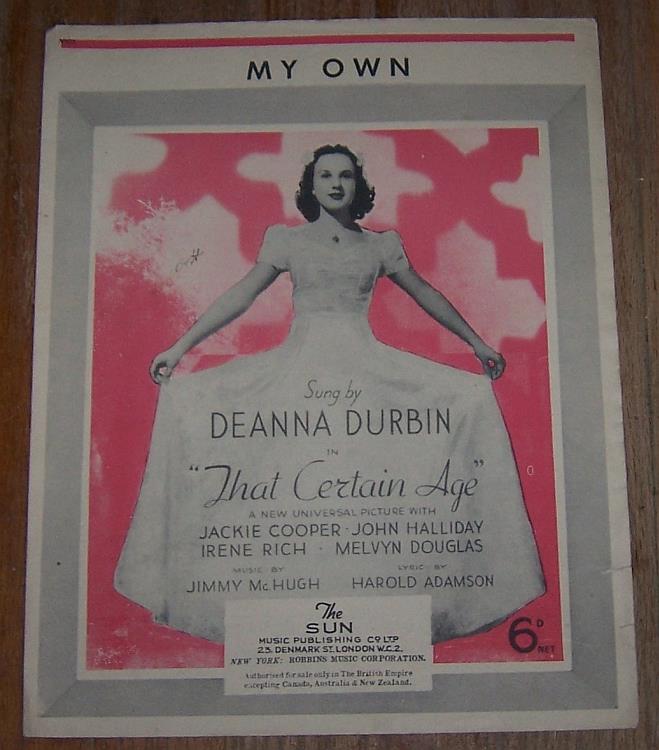 Sheet Music - My Own