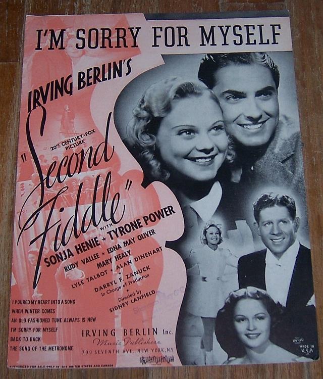 Sheet Music - I'm Sorry for Myself