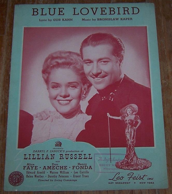 Sheet Music - Blue Lovebird