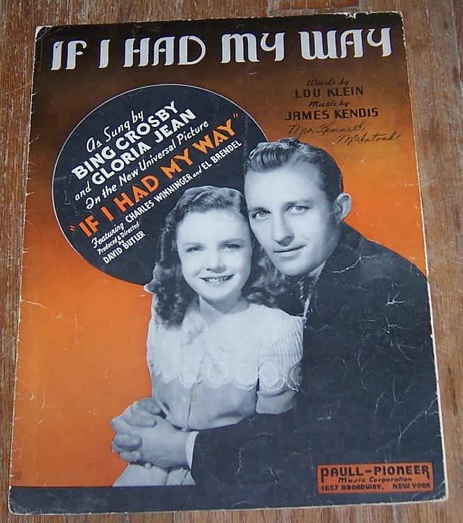 Sheet Music - If I Had My Way