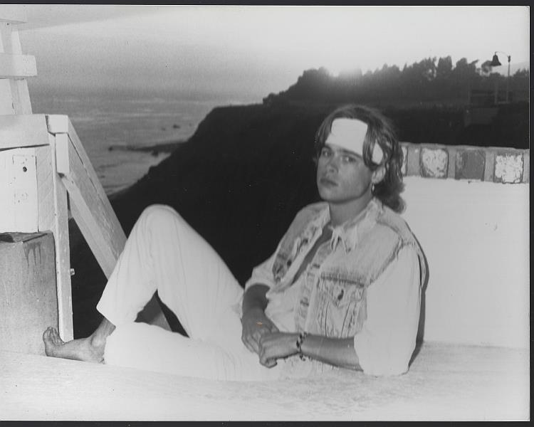 Photograph - Original Photograph Brad Pitt in Malibu