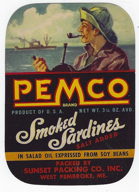Image for PEMCO SMOKED SARDINES CAN LABEL