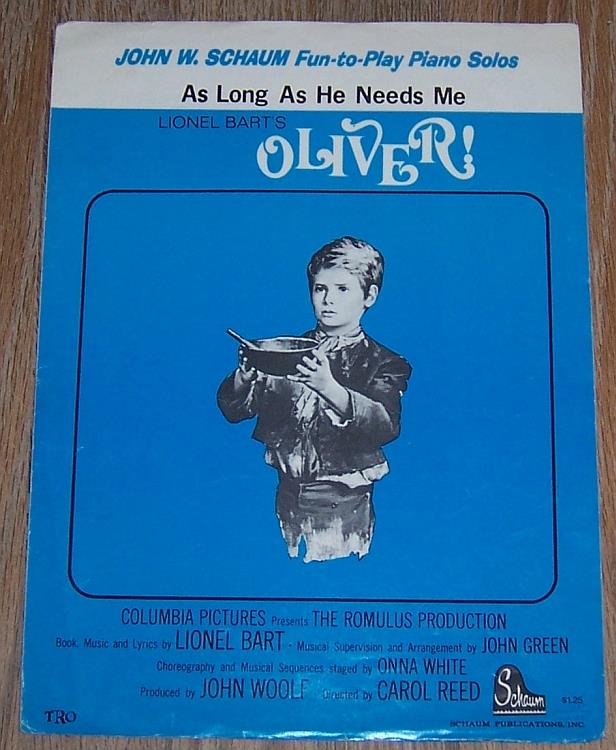 Sheet Music - As Long As He Needs Me