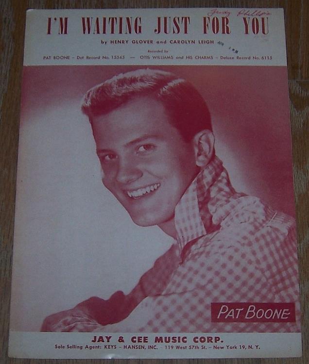 Sheet Music - I'm Waiting Just for You