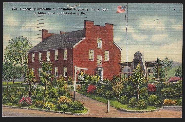 Postcard - Fort Necessity Museum, Uniontown, Pennsylvania