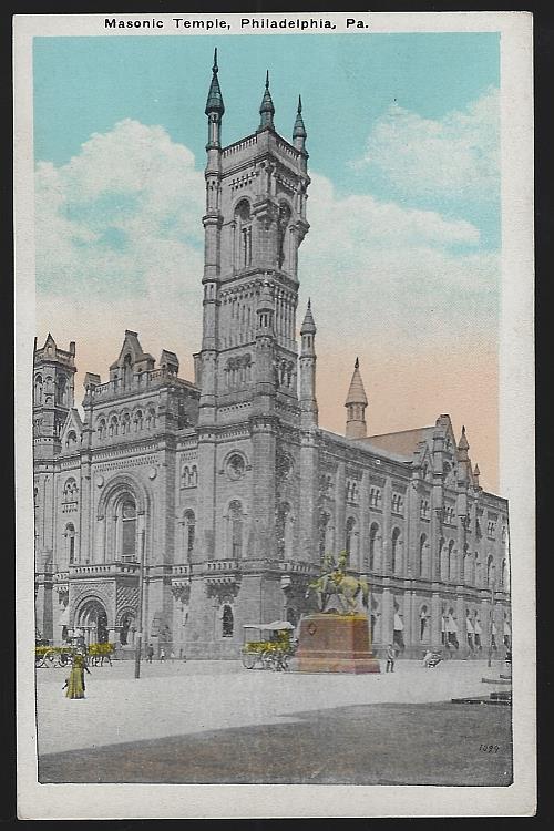 Postcard - Masonic Temple, Philadelphia, Pennsylvania