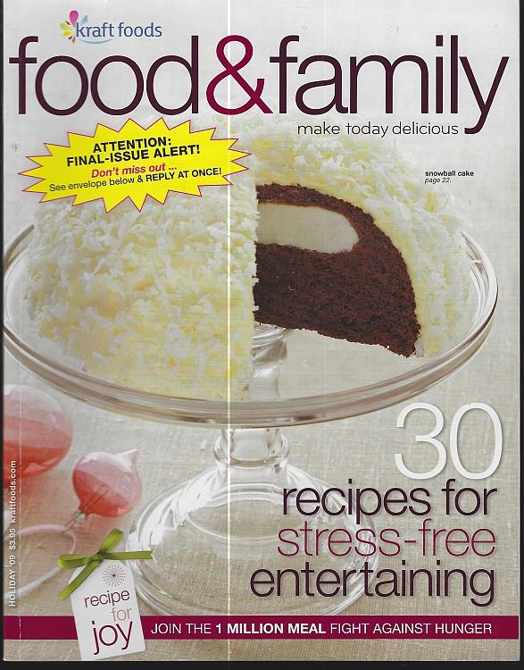 Kraft Foods - Food and Family Magazine Holiday 2009